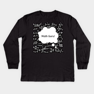 Math Guru Kids Long Sleeve T-Shirt